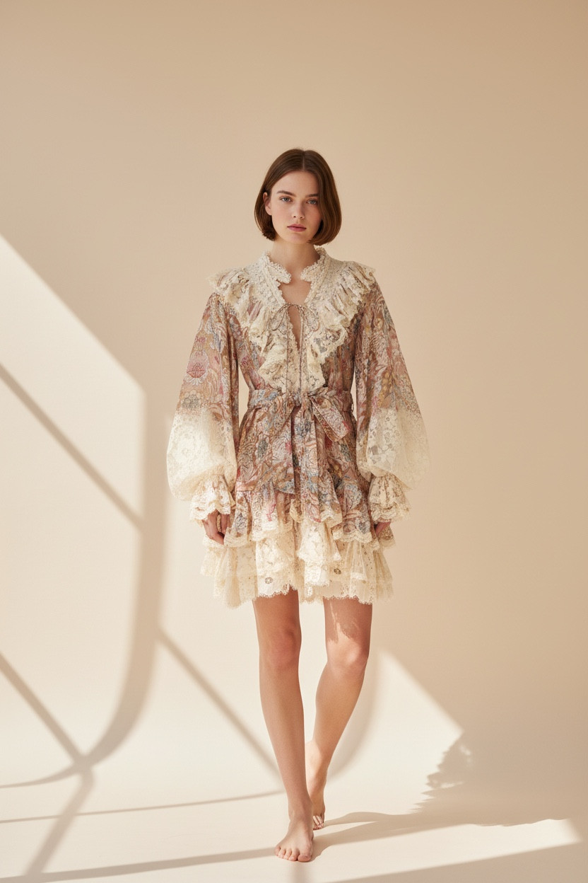 Платье REBELLION LACE-UP MINI Zimmerman